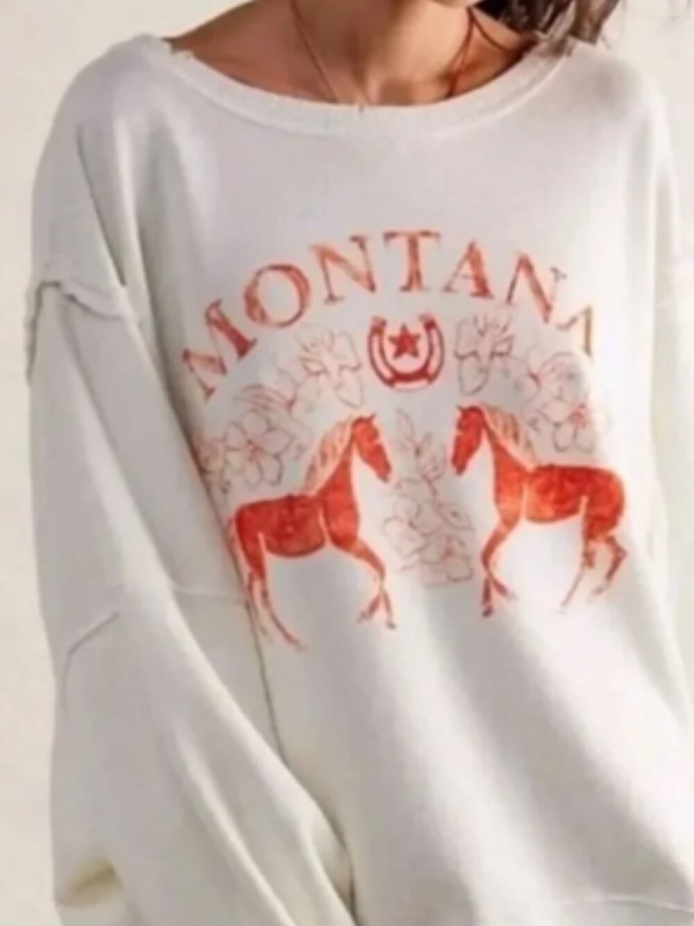NWT We The Free Graphic Montana Pullover - Picture 2 of 15